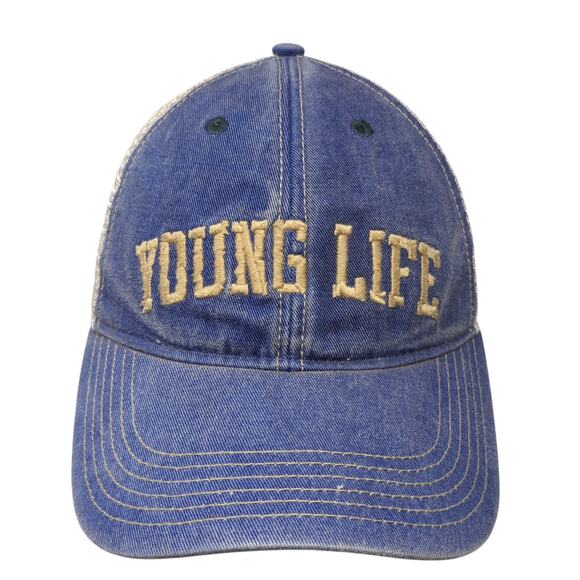 Young Life Washington Family Ranch Trucker Cap Blue OS Adjustable Mesh Legacy - Picture 1 of 10